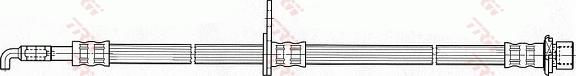 TRW PHD924 - Гальмівний шланг autocars.com.ua