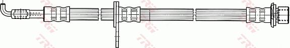 TRW PHD926 - Гальмівний шланг autocars.com.ua