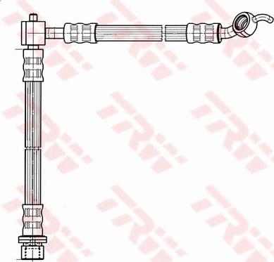 TRW PHD930 - Гальмівний шланг autocars.com.ua