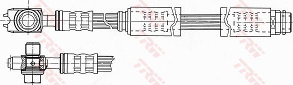 TRW PHD946 - Гальмівний шланг autocars.com.ua