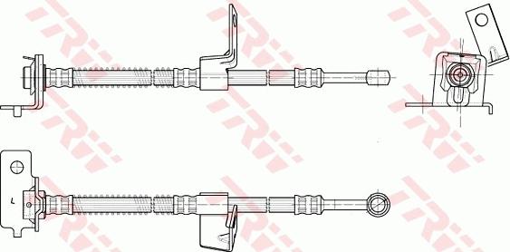 TRW PHD954 - Гальмівний шланг autocars.com.ua