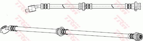 TRW PHD972 - Тормозной шланг avtokuzovplus.com.ua