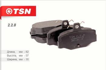TSN 228 - Тормозные колодки, дисковые, комплект autodnr.net