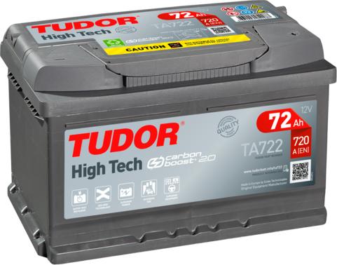 Tudor TA722 - Стартерна акумуляторна батарея, АКБ autocars.com.ua