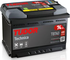 Tudor TB740 - Стартерна акумуляторна батарея, АКБ autocars.com.ua