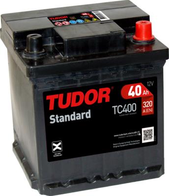 Tudor TC400 - Стартерна акумуляторна батарея, АКБ autocars.com.ua