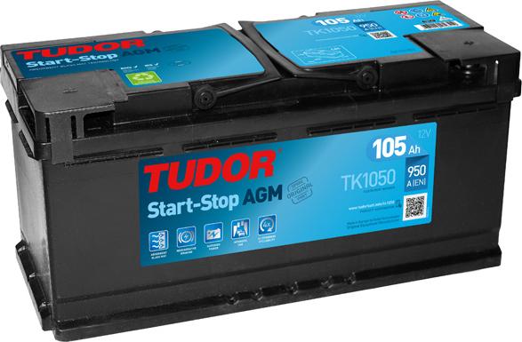 Tudor TK1050 - Стартерная аккумуляторная батарея, АКБ autodnr.net
