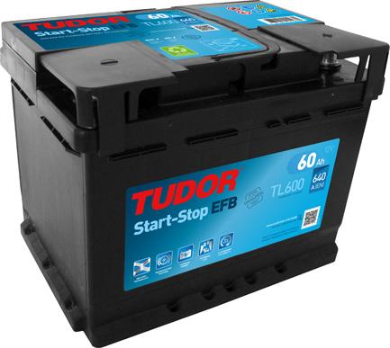 Tudor TL600 - Стартерная аккумуляторная батарея, АКБ autodnr.net