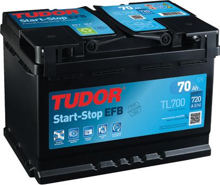 Tudor TL700 - Стартерная аккумуляторная батарея, АКБ autodnr.net