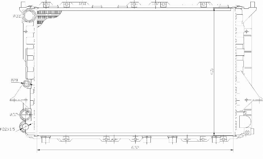 TYC 702-0027 - Радіатор, охолодження двигуна autocars.com.ua