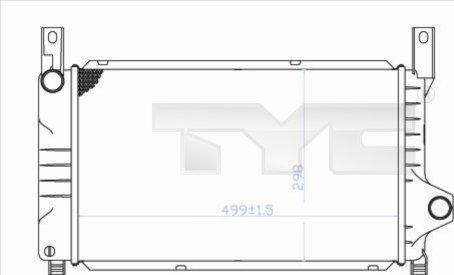 TYC 710-0028 - Радиатор, охлаждение двигателя avtokuzovplus.com.ua