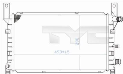 TYC 710-0048 - Радіатор, охолодження двигуна autocars.com.ua