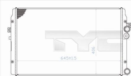 TYC 737-0009 - Радіатор, охолодження двигуна autocars.com.ua