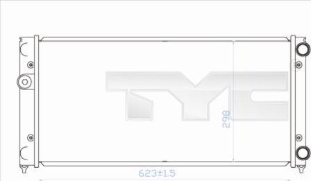 TYC 737-0028 - Радиатор, охлаждение двигателя avtokuzovplus.com.ua