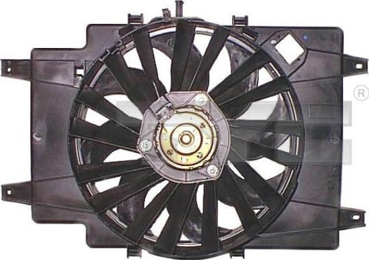 TYC 801-1002 - Вентилятор, охолодження двигуна autocars.com.ua
