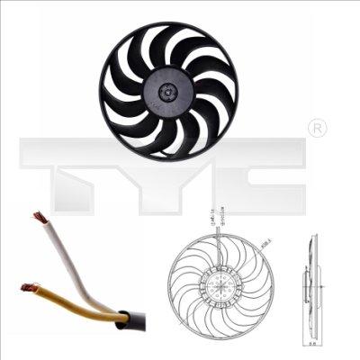 TYC 802-0051 - Вентилятор, охлаждение двигателя autodnr.net