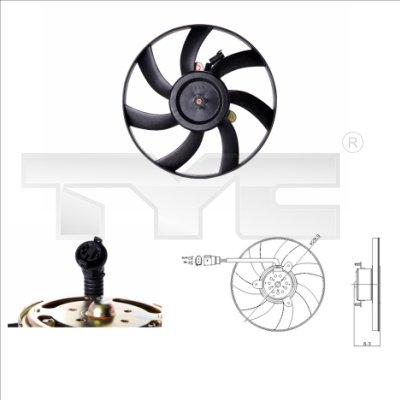 TYC 831-0003 - Вентилятор, охолодження двигуна autocars.com.ua
