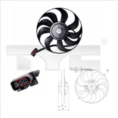 TYC 837-0022 - Вентилятор, охлаждение двигателя autodnr.net