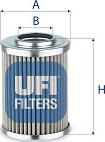 UFI 22.034.00 - Гідрофільтри, автоматична коробка передач autocars.com.ua