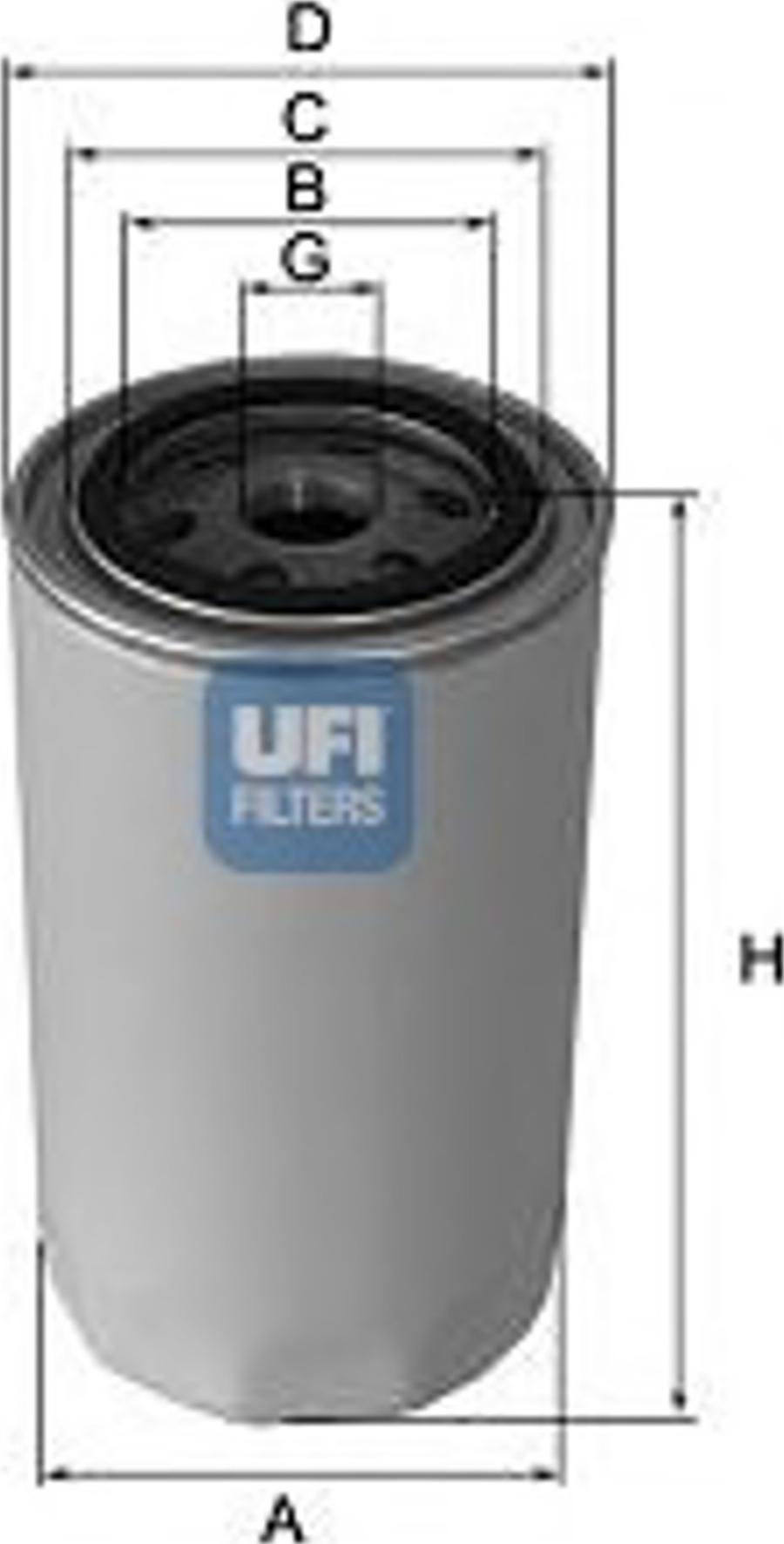 UFI 23.233.00 - Масляный фильтр avtokuzovplus.com.ua