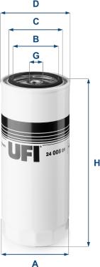 UFI 24.008.01 - Топливный фильтр autodnr.net