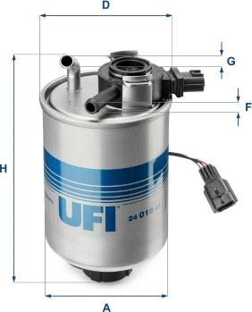 UFI 2401801 - Топливный фильтр autodnr.net