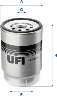 UFI 24.021.00 - Топливный фильтр avtokuzovplus.com.ua