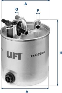 UFI 24.026.01 - Топливный фильтр autodnr.net