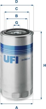 UFI 24.062.00 - Паливний фільтр autocars.com.ua