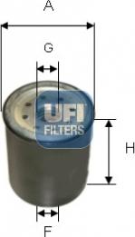 UFI 24.158.00 - Топливный фильтр avtokuzovplus.com.ua