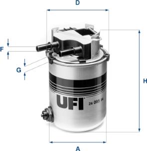 UFI 24.095.04 - Топливный фильтр avtokuzovplus.com.ua