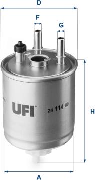 UFI 2411400 - Топливный фильтр autodnr.net