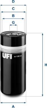 UFI 24.120.00 - Топливный фильтр autodnr.net