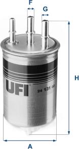 UFI 24.131.00 - Топливный фильтр avtokuzovplus.com.ua