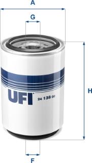 UFI 24.138.00 - Топливный фильтр avtokuzovplus.com.ua