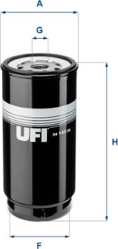 UFI 24.142.00 - Топливный фильтр avtokuzovplus.com.ua