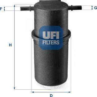 UFI 2414400 - Топливный фильтр autodnr.net