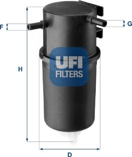 UFI 2414500 - Топливный фильтр autodnr.net