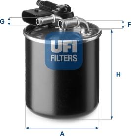 UFI 24.148.00 - Топливный фильтр avtokuzovplus.com.ua