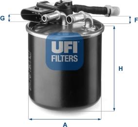 UFI 24.151.00 - Топливный фильтр avtokuzovplus.com.ua
