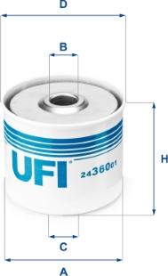 UFI 24.360.01 - Топливный фильтр autodnr.net