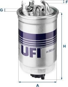 UFI 2436501 - Топливный фильтр autodnr.net