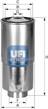 UFI 24.380.00 - Топливный фильтр avtokuzovplus.com.ua