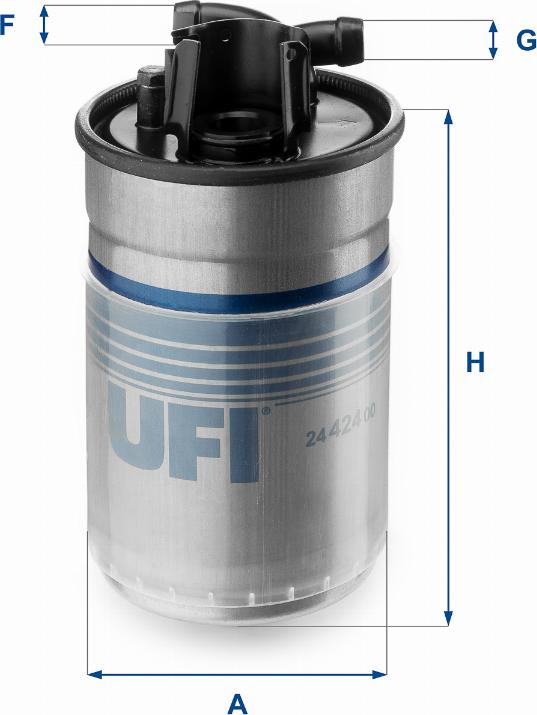 UFI 2442400 - Топливный фильтр autodnr.net