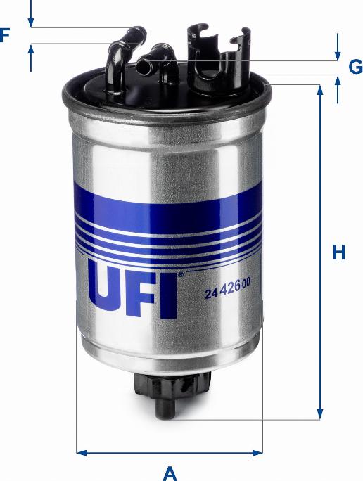 UFI 24.426.00 - Топливный фильтр avtokuzovplus.com.ua