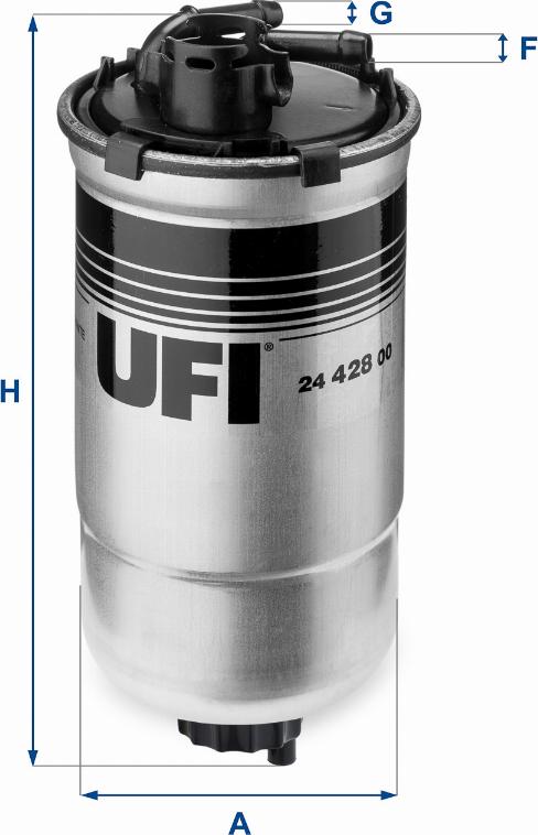 UFI 24.428.00 - Топливный фильтр avtokuzovplus.com.ua