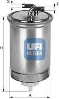UFI 24.435.00 - Топливный фильтр avtokuzovplus.com.ua