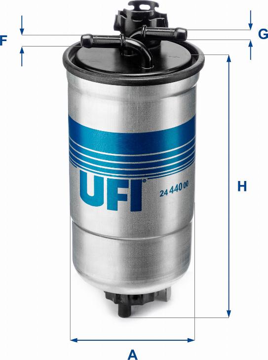 UFI 24.440.00 - Топливный фильтр avtokuzovplus.com.ua