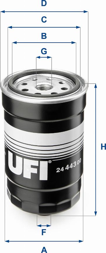 UFI 24.443.00 - Топливный фильтр autodnr.net