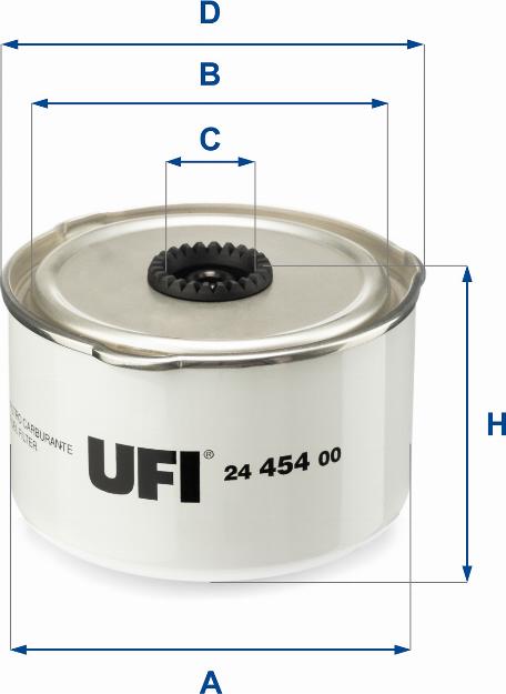 UFI 2445400 - Топливный фильтр autodnr.net